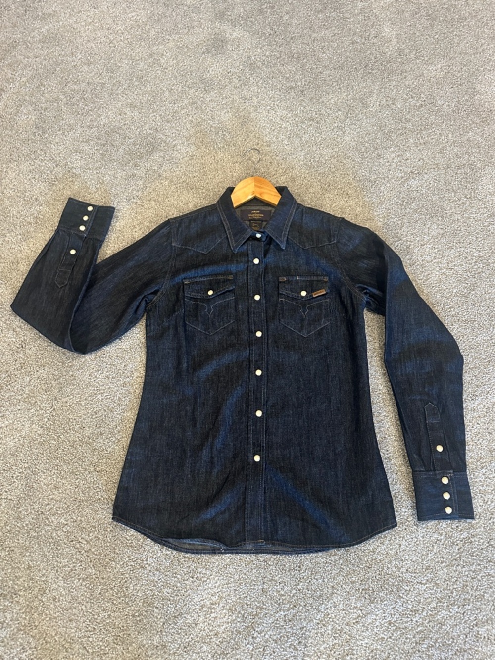 Ariat Dark Indigo Denim Western Button-Down Shirt